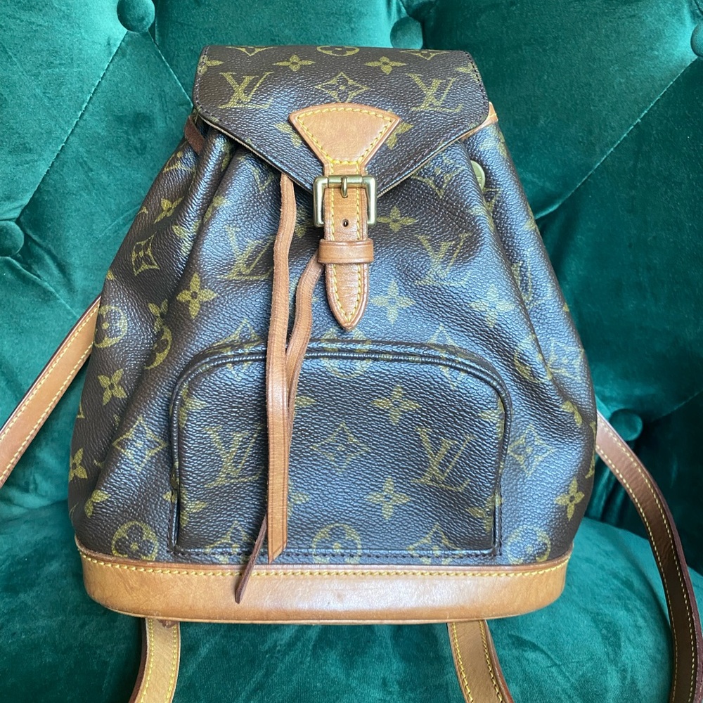 Authentic Louis Vuitton mini montsouris monogram discontinued
